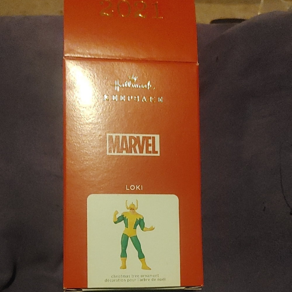 Hallmark Marvel Loki Ornament - Green and Yellow